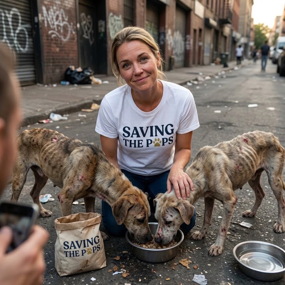 Rescued dog happy